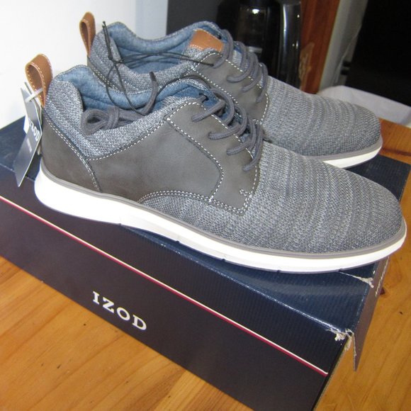 Izod Memory Foam Shoes Men's 8 M Kyler Casual Grey NEW - Picture 3 of 7